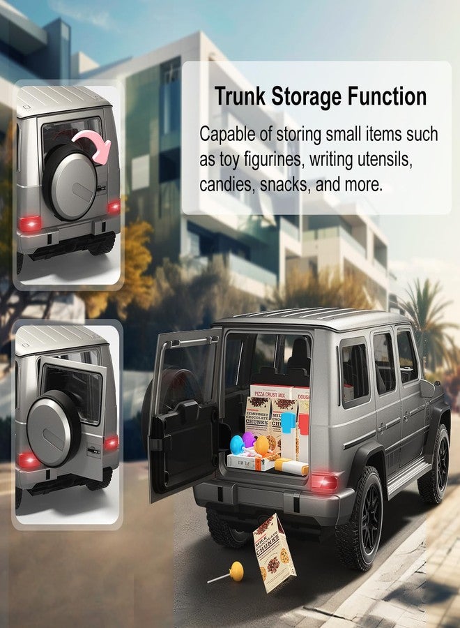 SNACKTANT 2.4G RC Cars for Kids, 1:14 Remote Control Jeep Toy with LED Lights, Gesture Sensing Open Doors Racing SUV Truck, Off-Road All Terrain Crawler Vehicle Toy, Birthday for Boys - Image 3